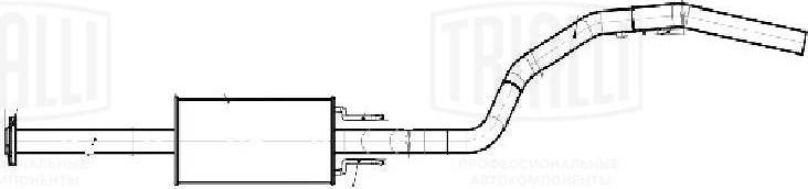Trialli EMM 2709 - Izplūdes gāzu trokšņa slāpētājs (pēdējais) autodraugiem.lv