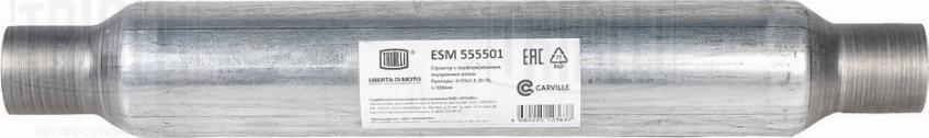 Trialli ESM 555501 - Vidējais izpl. gāzu trokšņa slāpētājs, Universāls autodraugiem.lv