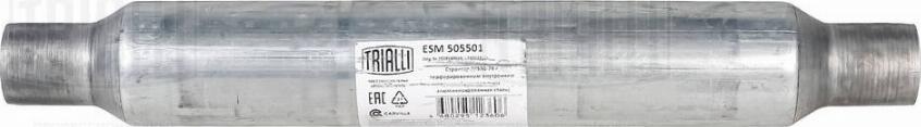 Trialli ESM 505501 - Vidējais izpl. gāzu trokšņa slāpētājs, Universāls autodraugiem.lv