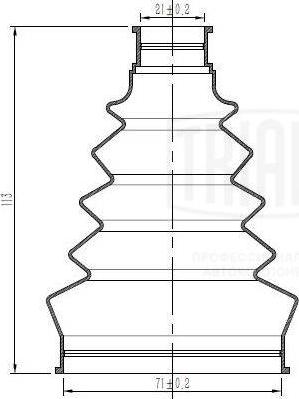 Trialli FG 0506 - Putekļusargs, Piedziņas vārpsta autodraugiem.lv