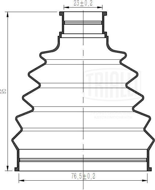 Trialli FG 0814 - Putekļusargs, Piedziņas vārpsta autodraugiem.lv