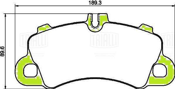 Trialli PF 1606CR - Bremžu uzliku kompl., Disku bremzes autodraugiem.lv