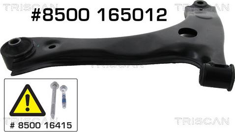Triscan 8500 165012 - Neatkarīgās balstiekārtas svira, Riteņa piekare autodraugiem.lv