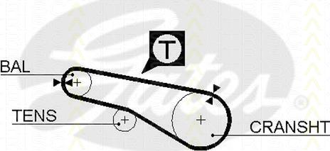 Triscan 8647 42001 - Zobsiksnas komplekts autodraugiem.lv