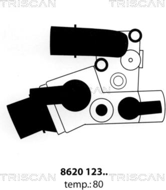 Triscan 8620 12380 - Termostats, Dzesēšanas šķidrums autodraugiem.lv