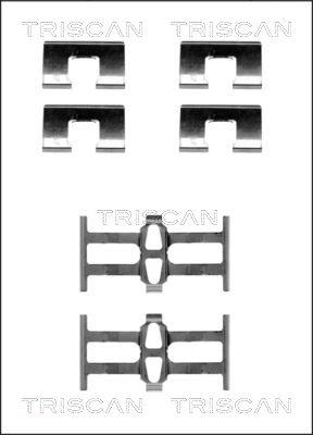 Triscan 8105 401614 - Piederumu komplekts, Disku bremžu uzlikas autodraugiem.lv