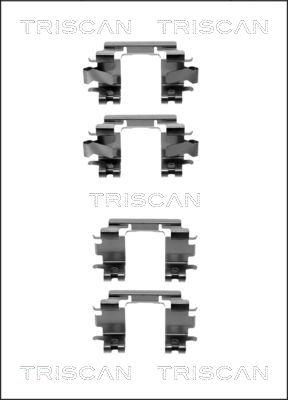 Triscan 8105 401616 - Piederumu komplekts, Disku bremžu uzlikas autodraugiem.lv