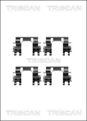 Triscan 8105 401610 - Piederumu komplekts, Disku bremžu uzlikas autodraugiem.lv