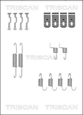 Triscan 8105 402540 - Piederumu komplekts, Stāvbremzes mehānisma bremžu loks autodraugiem.lv