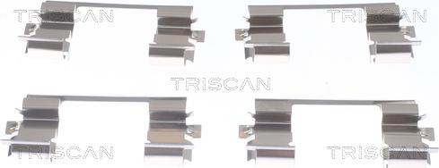 Triscan 8105 431637 - Piederumu komplekts, Disku bremžu uzlikas autodraugiem.lv