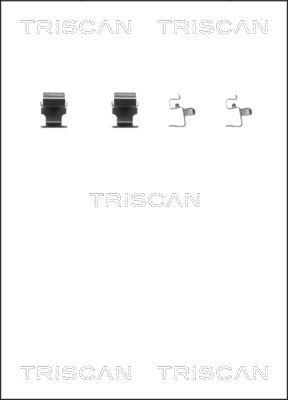 Triscan 8105 421590 - Piederumu komplekts, Disku bremžu uzlikas autodraugiem.lv