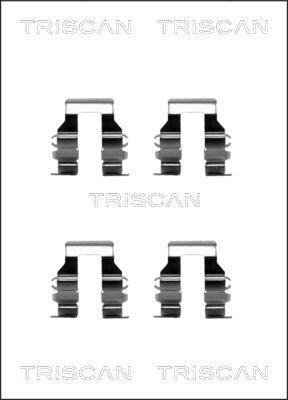 Triscan 8105 421587 - Piederumu komplekts, Disku bremžu uzlikas autodraugiem.lv