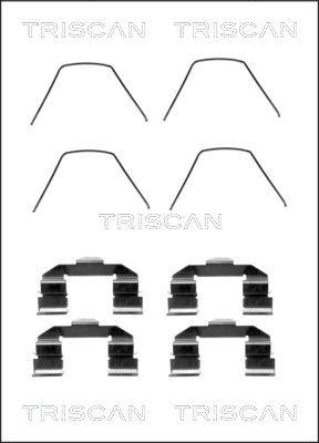 Triscan 8105 501585 - Piederumu komplekts, Disku bremžu uzlikas autodraugiem.lv