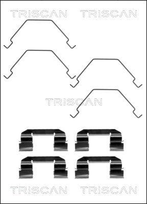 Triscan 8105 501583 - Piederumu komplekts, Disku bremžu uzlikas autodraugiem.lv