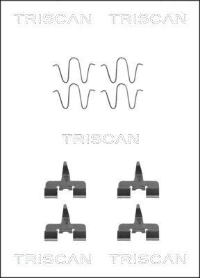 Triscan 8105 501582 - Piederumu komplekts, Disku bremžu uzlikas autodraugiem.lv