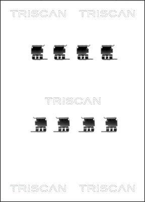 Triscan 8105 691616 - Piederumu komplekts, Disku bremžu uzlikas autodraugiem.lv