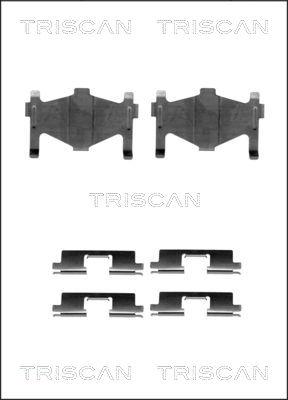 Triscan 8105 691622 - Piederumu komplekts, Disku bremžu uzlikas autodraugiem.lv