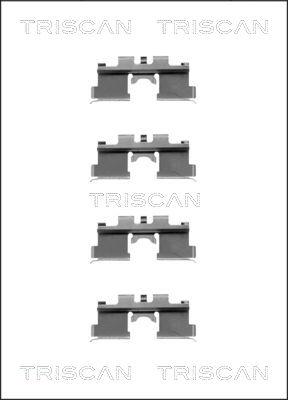 Triscan 8105 141511 - Piederumu komplekts, Disku bremžu uzlikas autodraugiem.lv