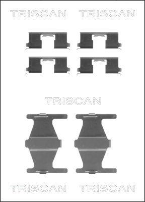 Triscan 8105 141589 - Piederumu komplekts, Disku bremžu uzlikas autodraugiem.lv