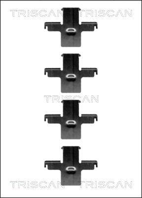 Triscan 8105 141588 - Piederumu komplekts, Disku bremžu uzlikas autodraugiem.lv