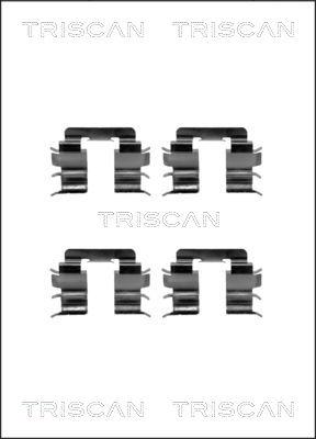 Triscan 8105 141587 - Piederumu komplekts, Disku bremžu uzlikas autodraugiem.lv