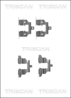 Triscan 8105 141602 - Piederumu komplekts, Disku bremžu uzlikas autodraugiem.lv