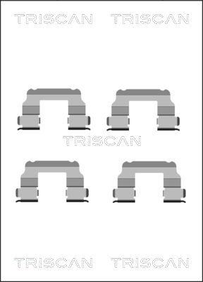 Triscan 8105 151349 - Piederumu komplekts, Disku bremžu uzlikas autodraugiem.lv