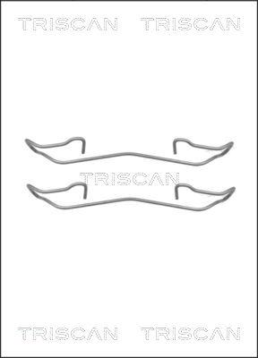 Triscan 8105 161617 - Piederumu komplekts, Disku bremžu uzlikas autodraugiem.lv