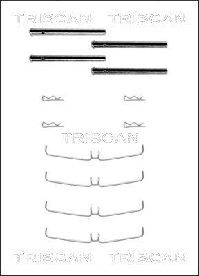 Triscan 8105 101456 - Piederumu komplekts, Disku bremžu uzlikas autodraugiem.lv