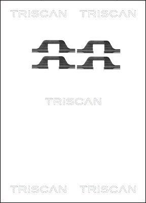 Triscan 8105 101591 - Piederumu komplekts, Disku bremžu uzlikas autodraugiem.lv