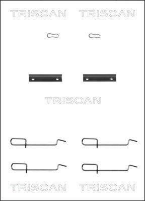 Triscan 8105 101592 - Piederumu komplekts, Disku bremžu uzlikas autodraugiem.lv