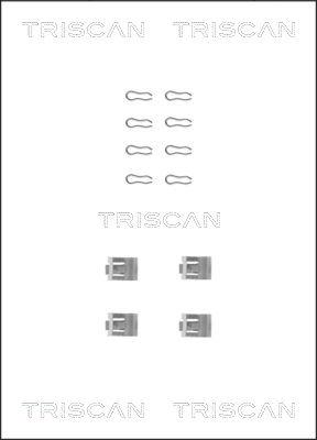 Triscan 8105 101507 - Piederumu komplekts, Disku bremžu uzlikas autodraugiem.lv