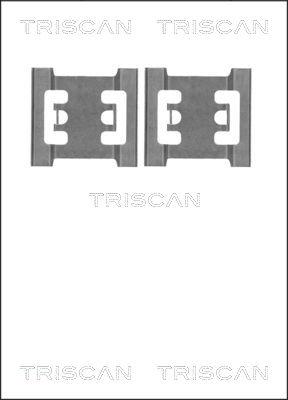 Triscan 8105 101643 - Piederumu komplekts, Disku bremžu uzlikas autodraugiem.lv