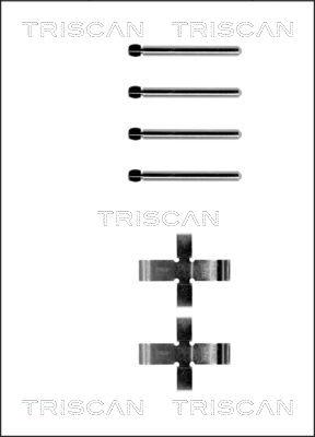 Triscan 8105 101141 - Piederumu komplekts, Disku bremžu uzlikas autodraugiem.lv