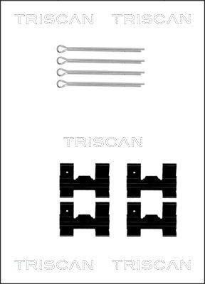 Triscan 8105 101329 - Piederumu komplekts, Disku bremžu uzlikas autodraugiem.lv