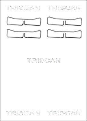 Triscan 8105 181005 - Piederumu komplekts, Disku bremžu uzlikas autodraugiem.lv