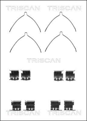 Triscan 8105 131630 - Piederumu komplekts, Disku bremžu uzlikas autodraugiem.lv