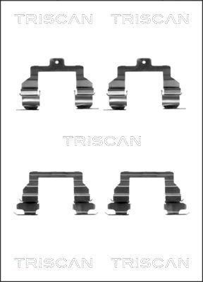 Triscan 8105 131632 - Piederumu komplekts, Disku bremžu uzlikas autodraugiem.lv