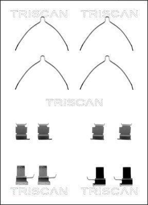 Triscan 8105 131629 - Piederumu komplekts, Disku bremžu uzlikas autodraugiem.lv