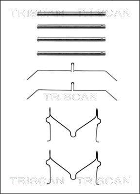 Triscan 8105 131621 - Piederumu komplekts, Disku bremžu uzlikas autodraugiem.lv