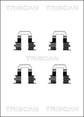 Triscan 8105 131628 - Piederumu komplekts, Disku bremžu uzlikas autodraugiem.lv