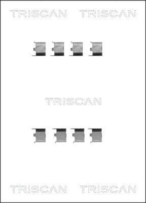 Triscan 8105 131623 - Piederumu komplekts, Disku bremžu uzlikas autodraugiem.lv