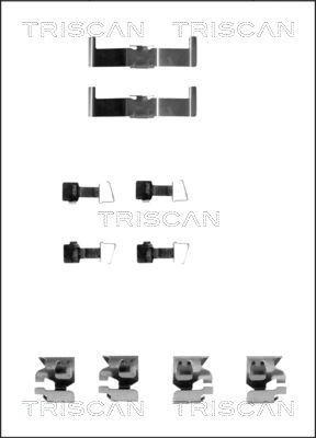 Triscan 8105 131159 - Piederumu komplekts, Disku bremžu uzlikas autodraugiem.lv