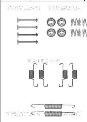 Triscan 8105 132593 - Piederumu komplekts, Stāvbremzes mehānisma bremžu loks autodraugiem.lv