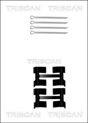 Triscan 8105 171002 - Piederumu komplekts, Disku bremžu uzlikas autodraugiem.lv