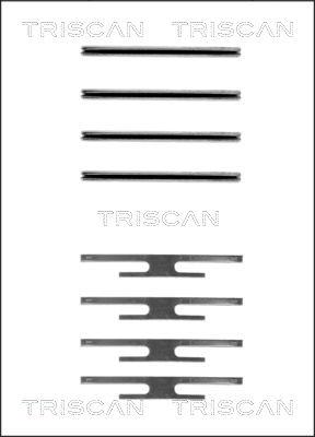 Triscan 8105 241412 - Piederumu komplekts, Disku bremžu uzlikas autodraugiem.lv