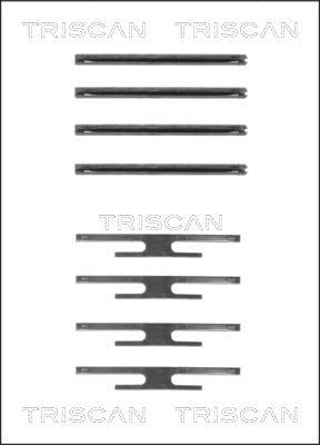 Triscan 8105 241512 - Piederumu komplekts, Disku bremžu uzlikas autodraugiem.lv