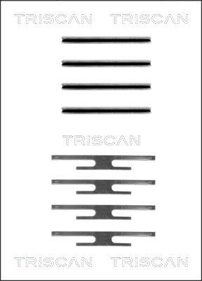 Triscan 8105 241309 - Piederumu komplekts, Disku bremžu uzlikas autodraugiem.lv