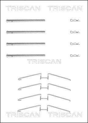 Triscan 8105 251599 - Piederumu komplekts, Disku bremžu uzlikas autodraugiem.lv