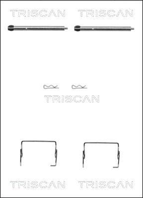 Triscan 8105 251595 - Piederumu komplekts, Disku bremžu uzlikas autodraugiem.lv